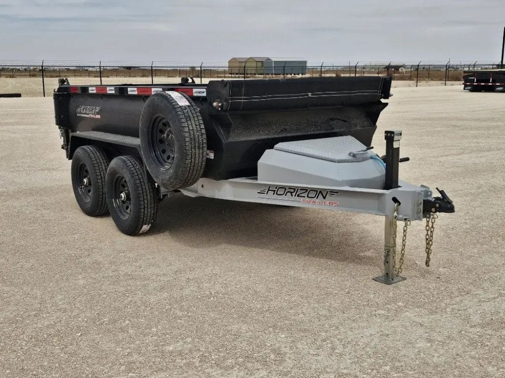 10' Horizon HZ5 Bumper Pull Dump Trailer 24" Side Walls - (2) 3.5K Axles 15809