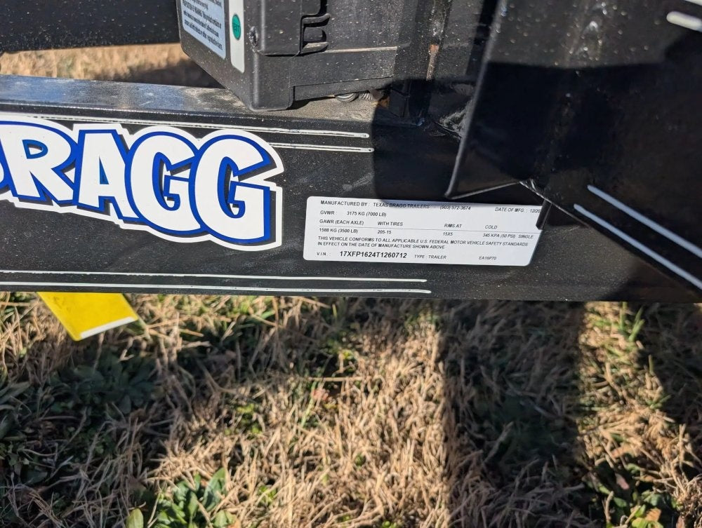 6.5 x 16 TA Pipe Top Utility Trailer Texas Bragg 6.5K 260712