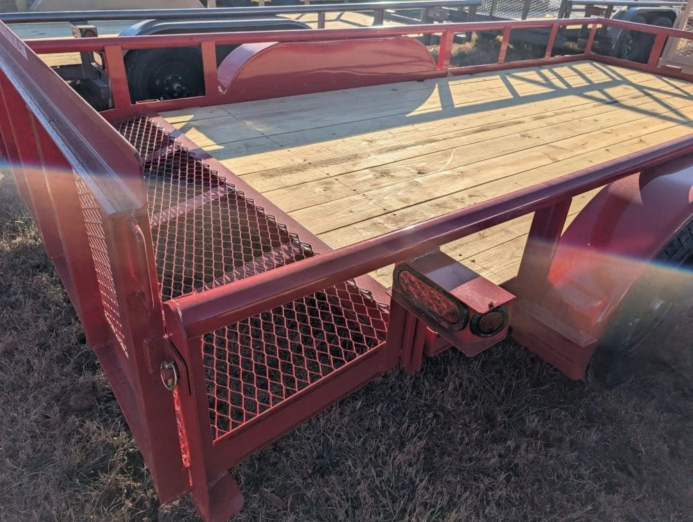 6.5 x 16 TA Pipe Top Utility Trailer Texas Bragg 6.5K 260714